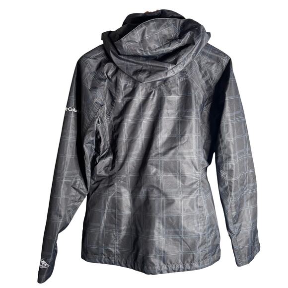 Columbia Omni Tech Interchange Jacket Plaid Black Size M - Picture 3 of 4